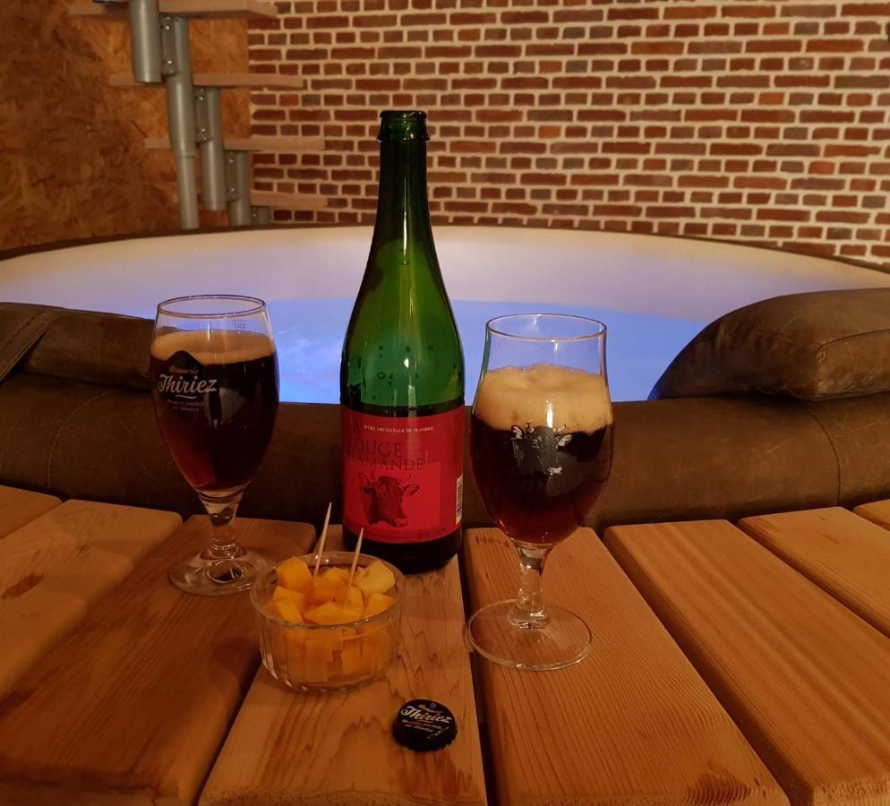 Au Soleil Vert - Chambre De Charme Avec Spa Et Sauna Prives Zeggers-Cappel 外观 照片